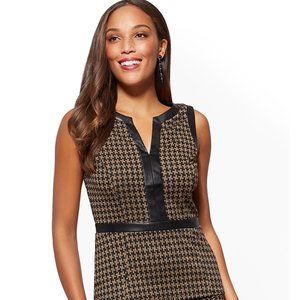 New York & Co. 7th Ave Design Studio Houndstooth Top